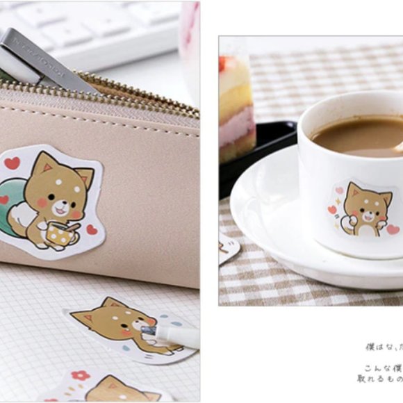 Kawaii Shiba Inu Stickers - Picture 4 of 10